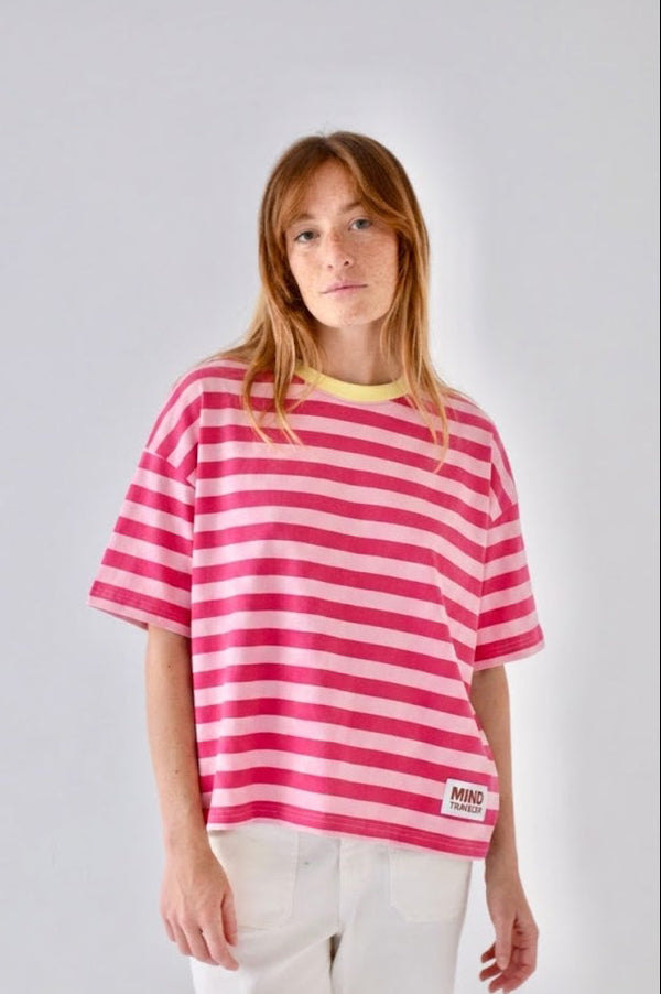 T-Shirt Nunu Rose Et Fuchsia