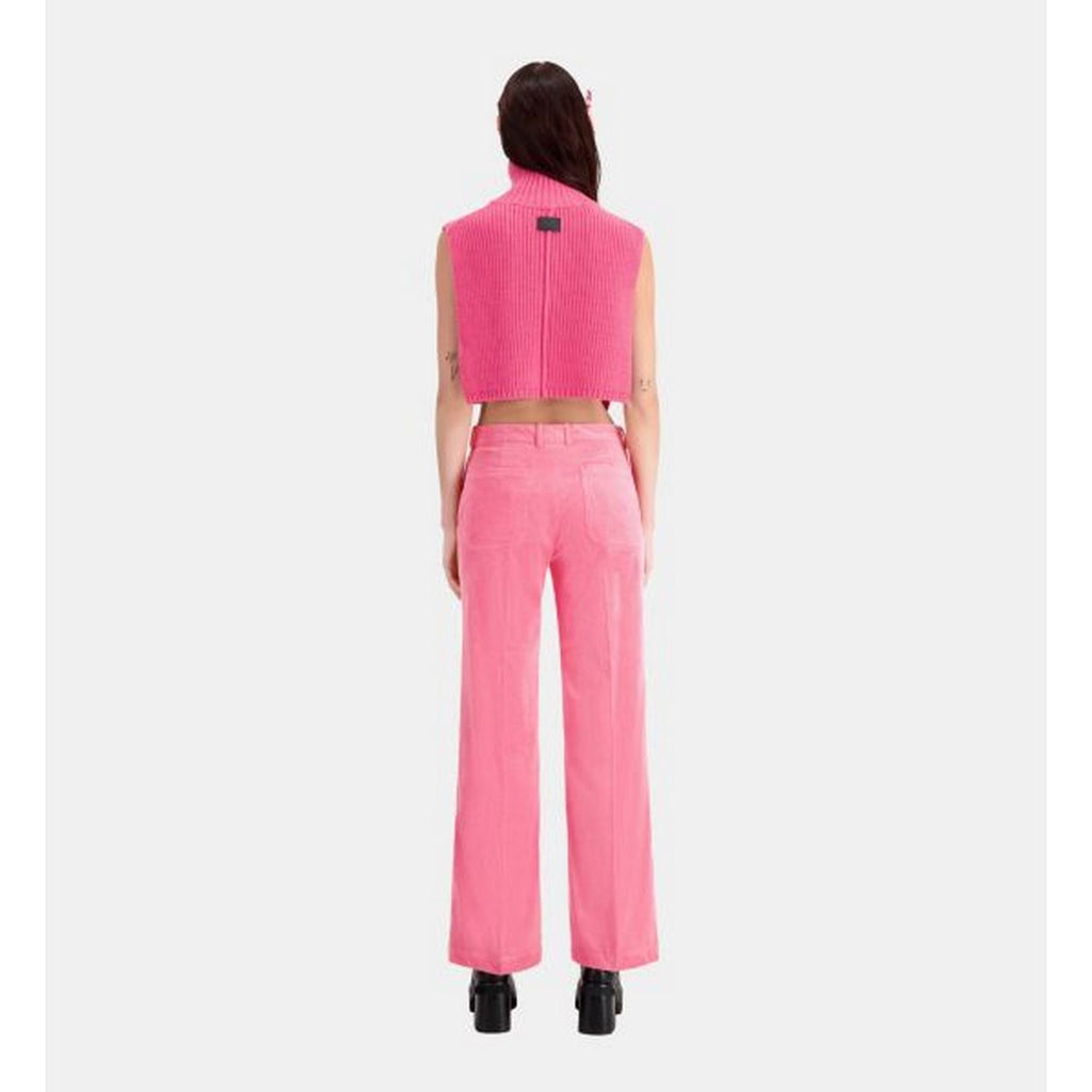 The Kooples - Pantalon En Velours - Rose - Femme