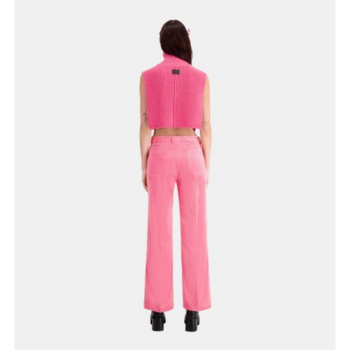The Kooples - Pantalon En Velours - Rose - Femme