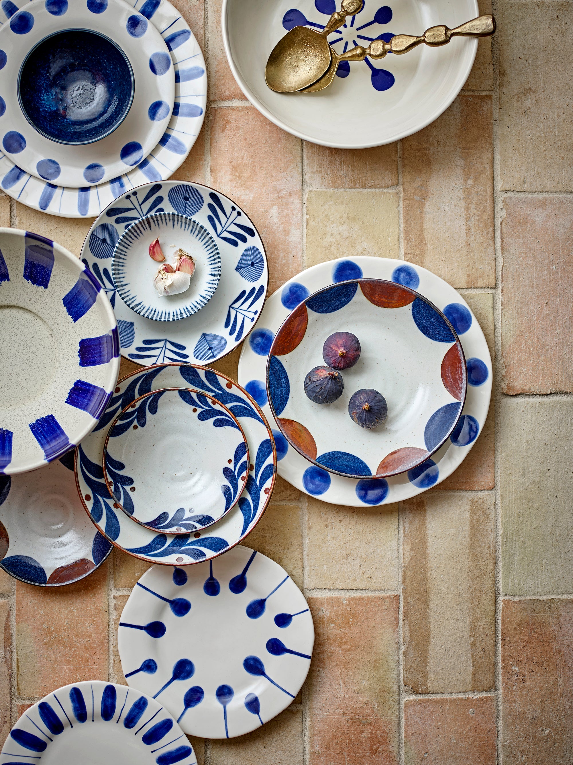 Camellia - Plato Hondo - Azul - Porcelana