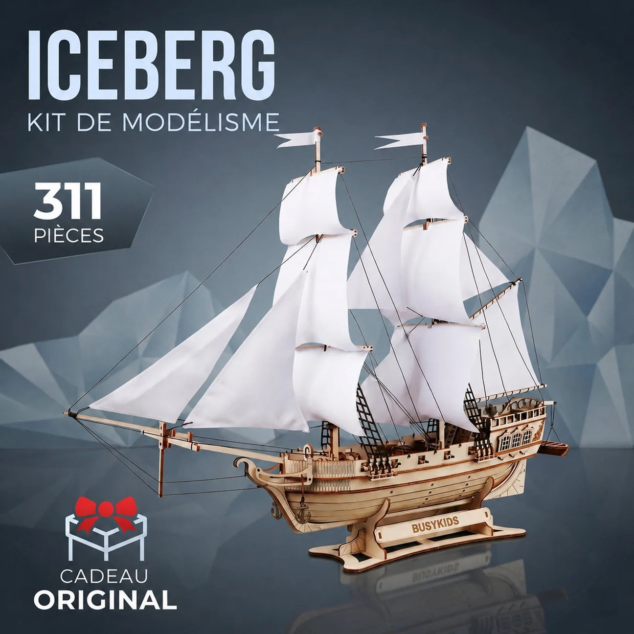 Puzzle 3D Iceberg – Madera