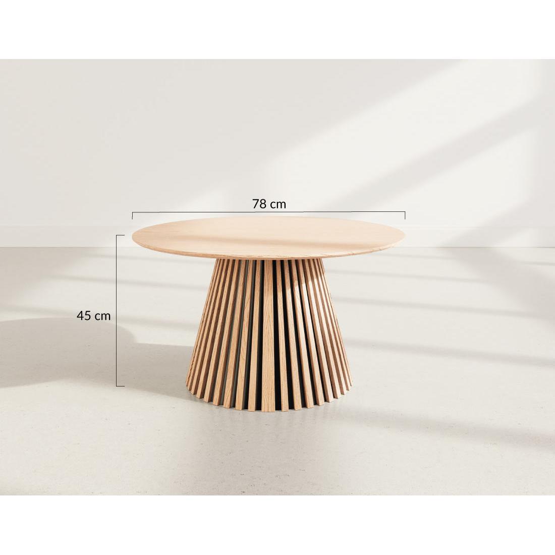 Freya - Table Basse - 78 Cm - Marron