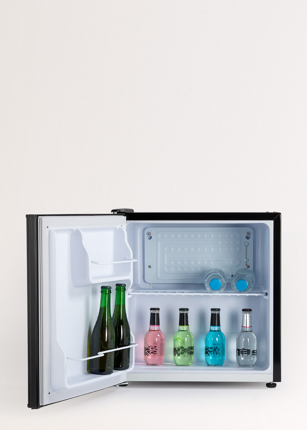 43L Minibar Fridge - Mini Refrigerator with Reversible Door - Black