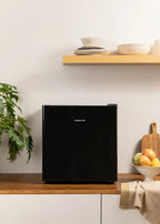 43L Minibar Fridge - Mini Refrigerator with Reversible Door - Black