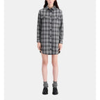 The Kooples - Robe Chemise En Laine - Gris - Femme