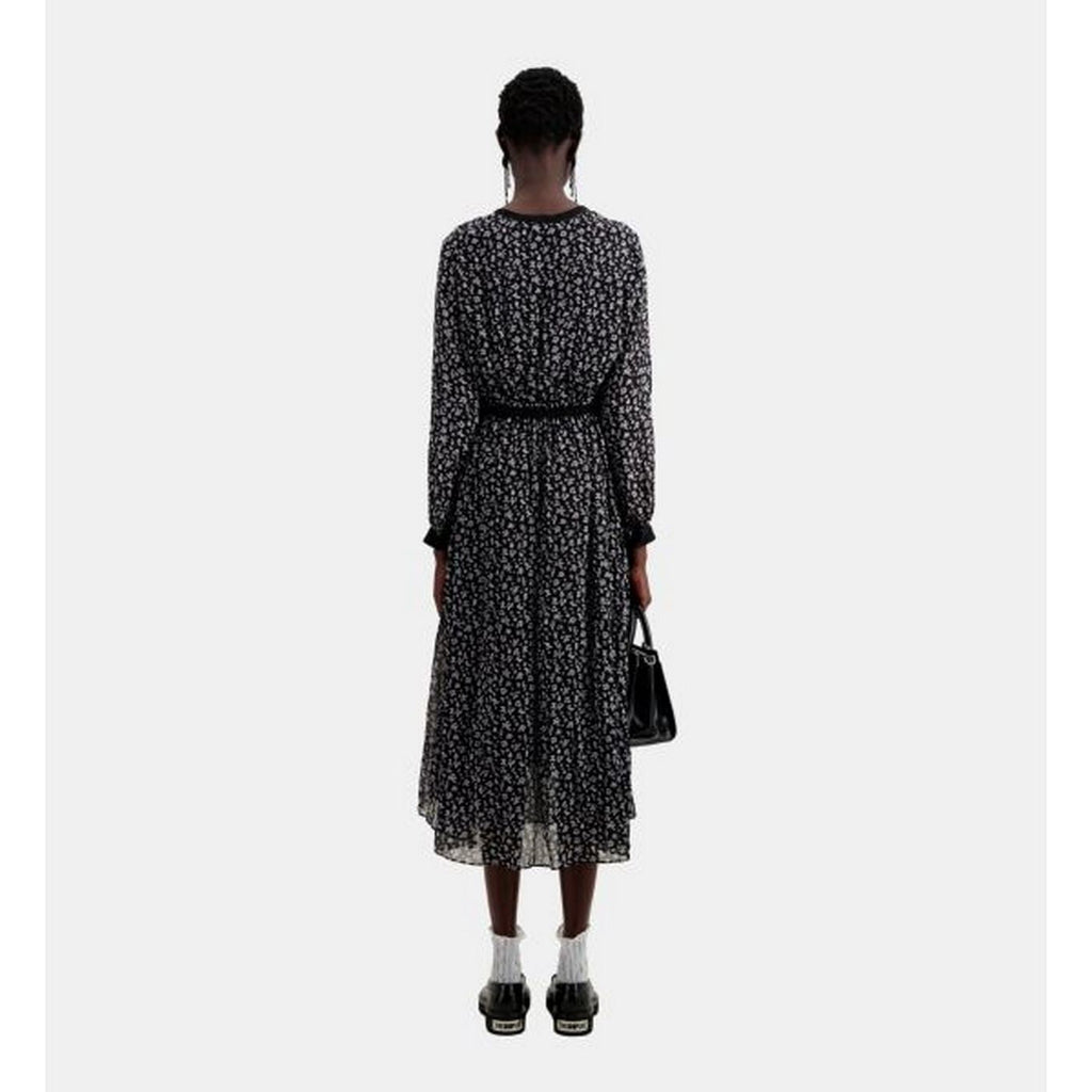 The Kooples - Vestido camisero - Negro - Mujer