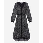 The Kooples - Vestido camisero - Negro - Mujer