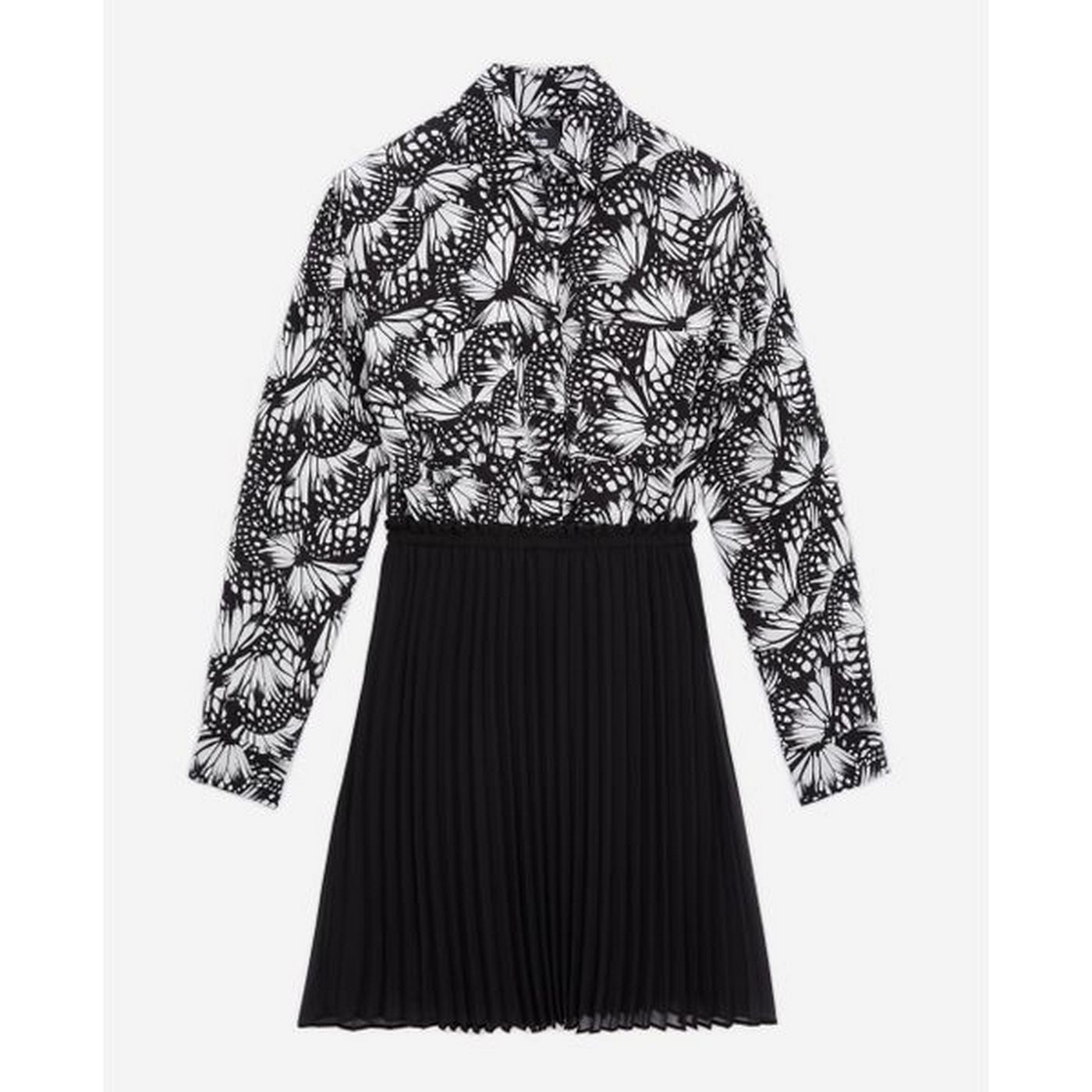 The Kooples - Robe Trompe-L’Œil – Noir - Femme