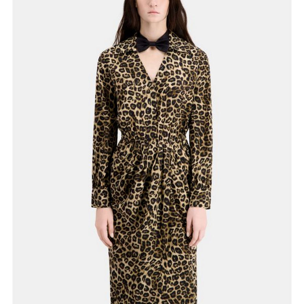 The Kooples - Robe Fourreau En Soie - Beige - Femme