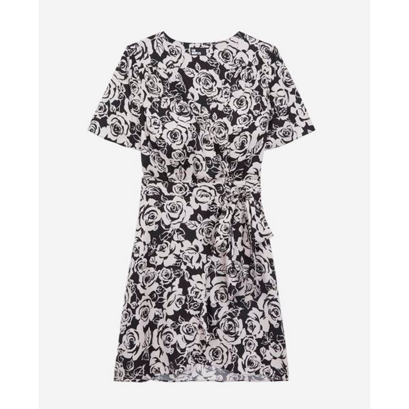 Wrap Dress - Black - Women