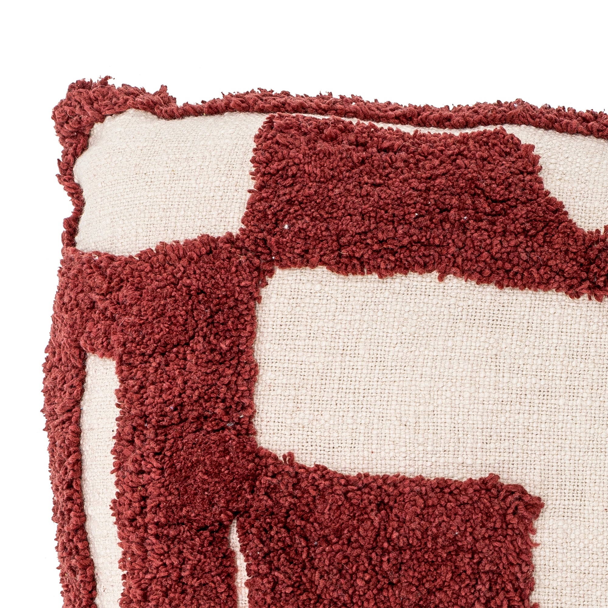 Olica - Cojín - Rojo - Algodón Oeko-Tex®
