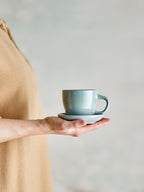 Brenta - Taza Con Platillo - Azul - Gres