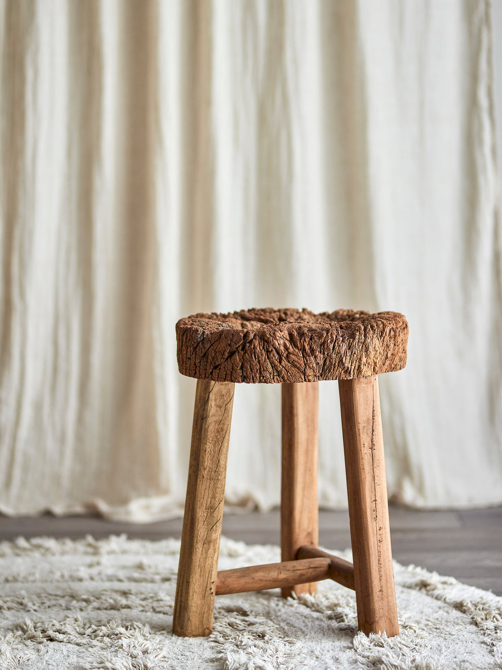 Delray - Taburete - Natural - Madera Reciclada