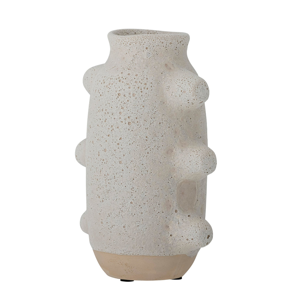 Birka - Lote de 4 Jarrones Decorativos - Blanco - Cerámica
