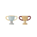 Trophy - Set of 4 Egg Cups - Multicolour - Stoneware