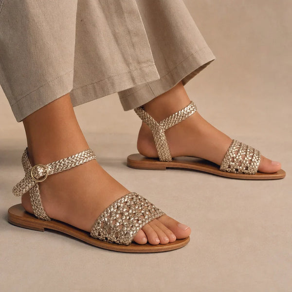 Sandalias Azucena - Dorado