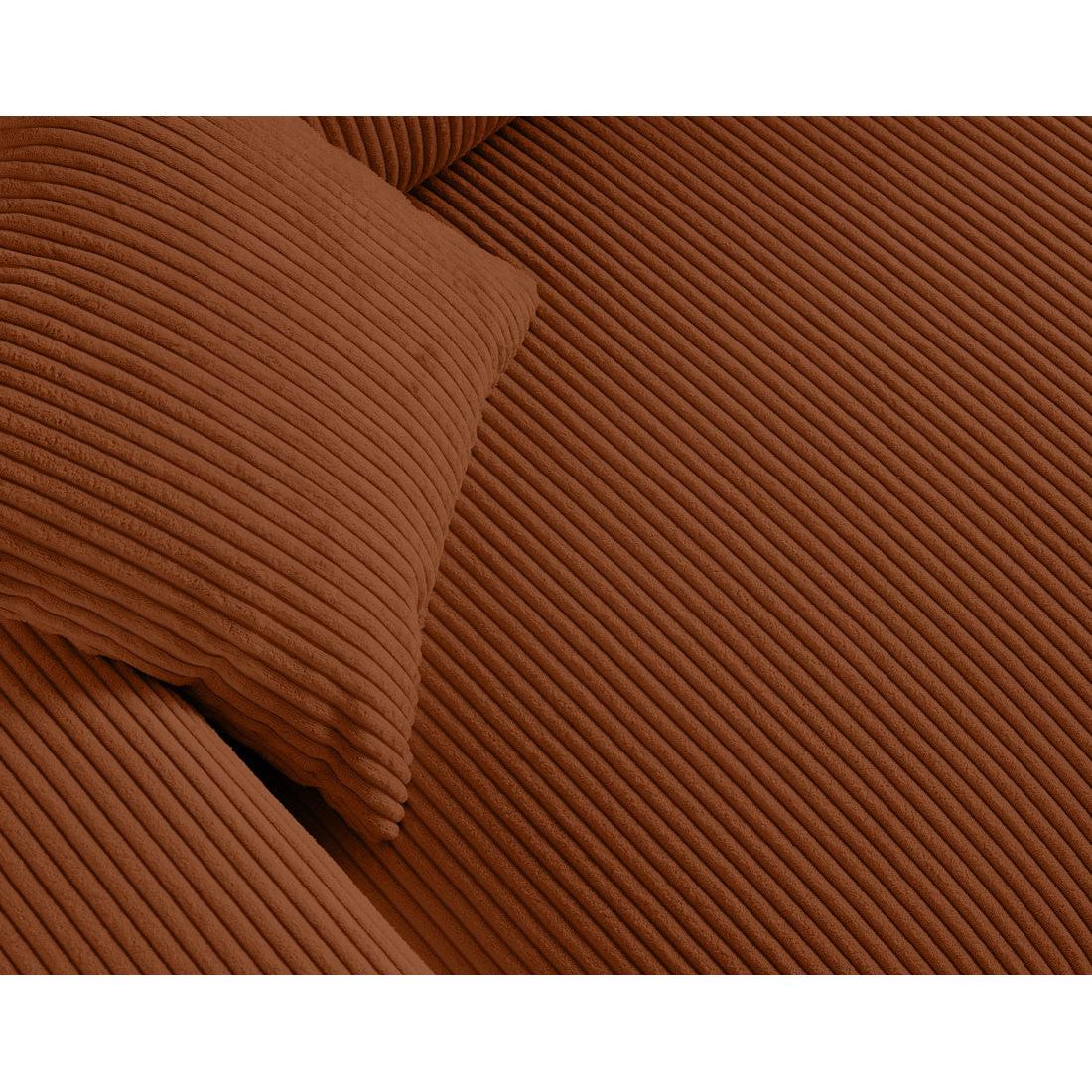 Garance - Canapé Droit - 2 Places - Velours Côtelé - Terracotta