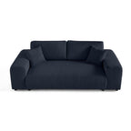 Garance - Straight Sofa - 3 Seater - Corduroy - Midnight Blue