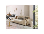 Garance - Straight Sofa - 3-Seater - Corduroy - Beige
