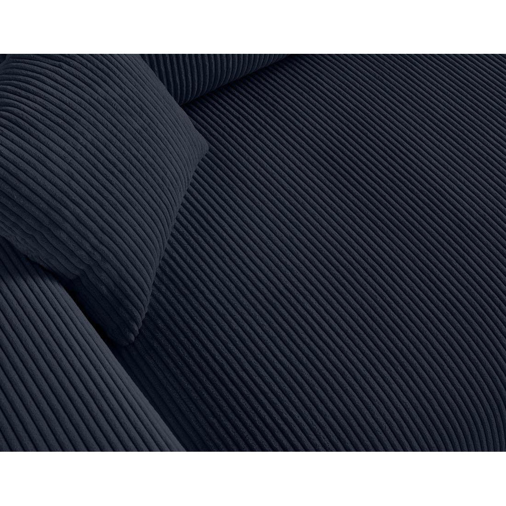 Garance - Straight Sofa - 3 Seater - Corduroy - Midnight Blue