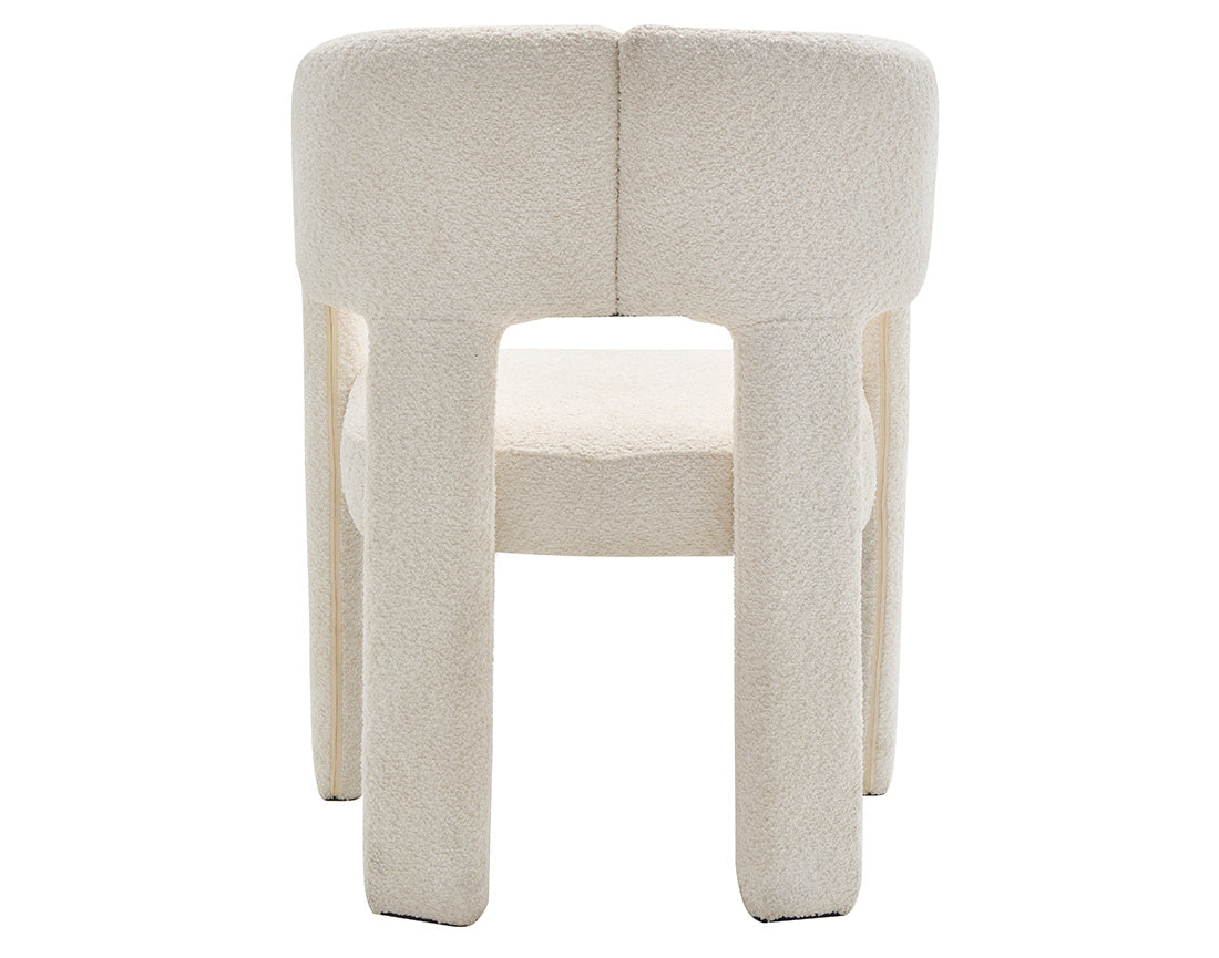 Gaspard - Armchair - Bouclé Fabric - Beige