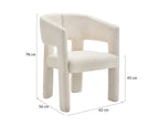 Gaspard - Armchair - Bouclé Fabric - Beige