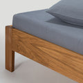 Fitted Sheet - In Cotton Gauze 185G/M² - Frost Blue
