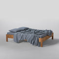 Flat Sheet - In Cotton Gauze 185G/M² - Frost Blue