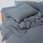 Flat Sheet - In Cotton Gauze 185G/M² - Frost Blue