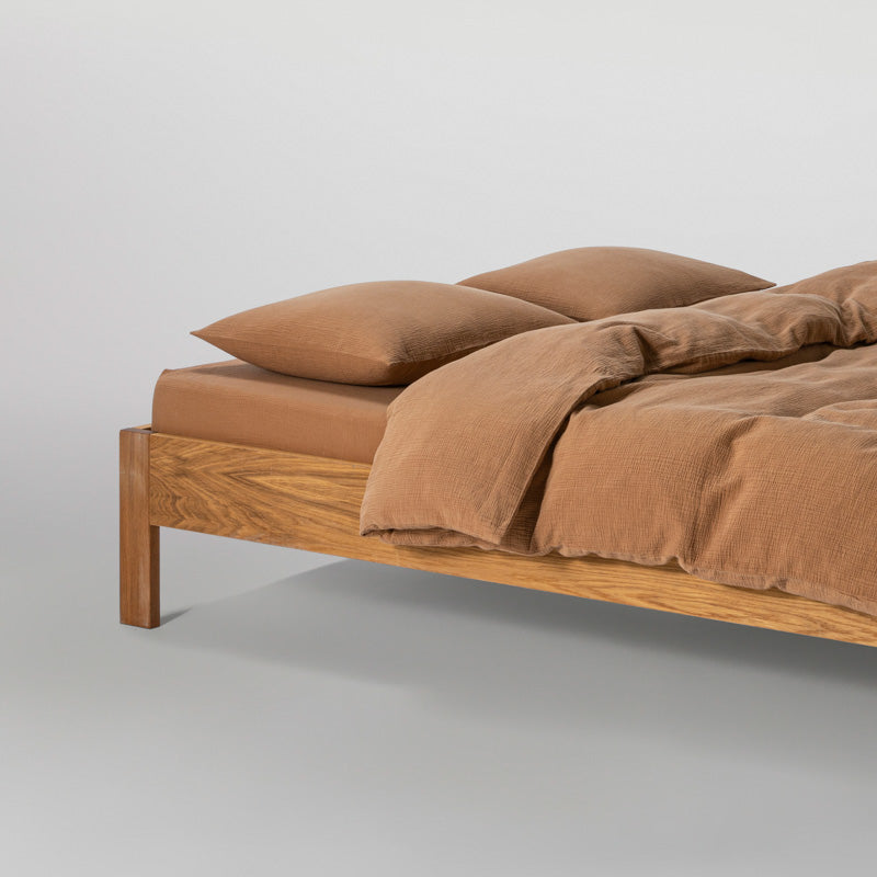 2 Pillowcases - In Cotton Gauze 185G/M² - Hazelnut