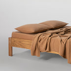 Flat Sheet - In Cotton Gauze 185G/M² - Hazelnuts