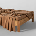 Flat Sheet - In Cotton Gauze 185G/M² - Hazelnuts