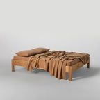 Flat Sheet - In Cotton Gauze 185G/M² - Hazelnuts
