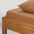 Fitted Sheet - In Cotton Gauze 185G/M² - Hazelnuts