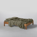 Flat Sheet - In Cotton Gauze 185G/M² - Forest Green