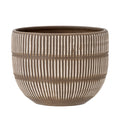 Aiva - Lot de 6 Cache-Pots - Marron - Grès