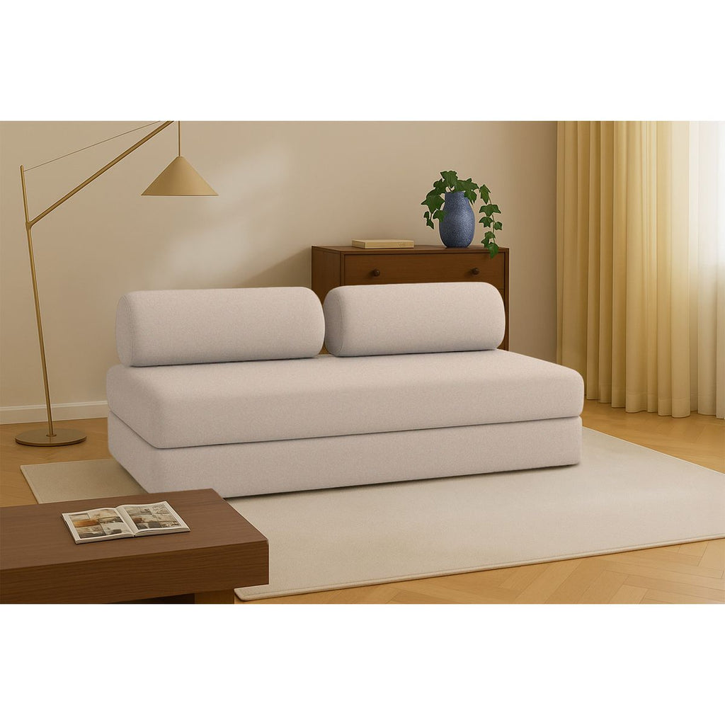 Gemma Straight Sofa - 3 Seater - Smooth Fabric