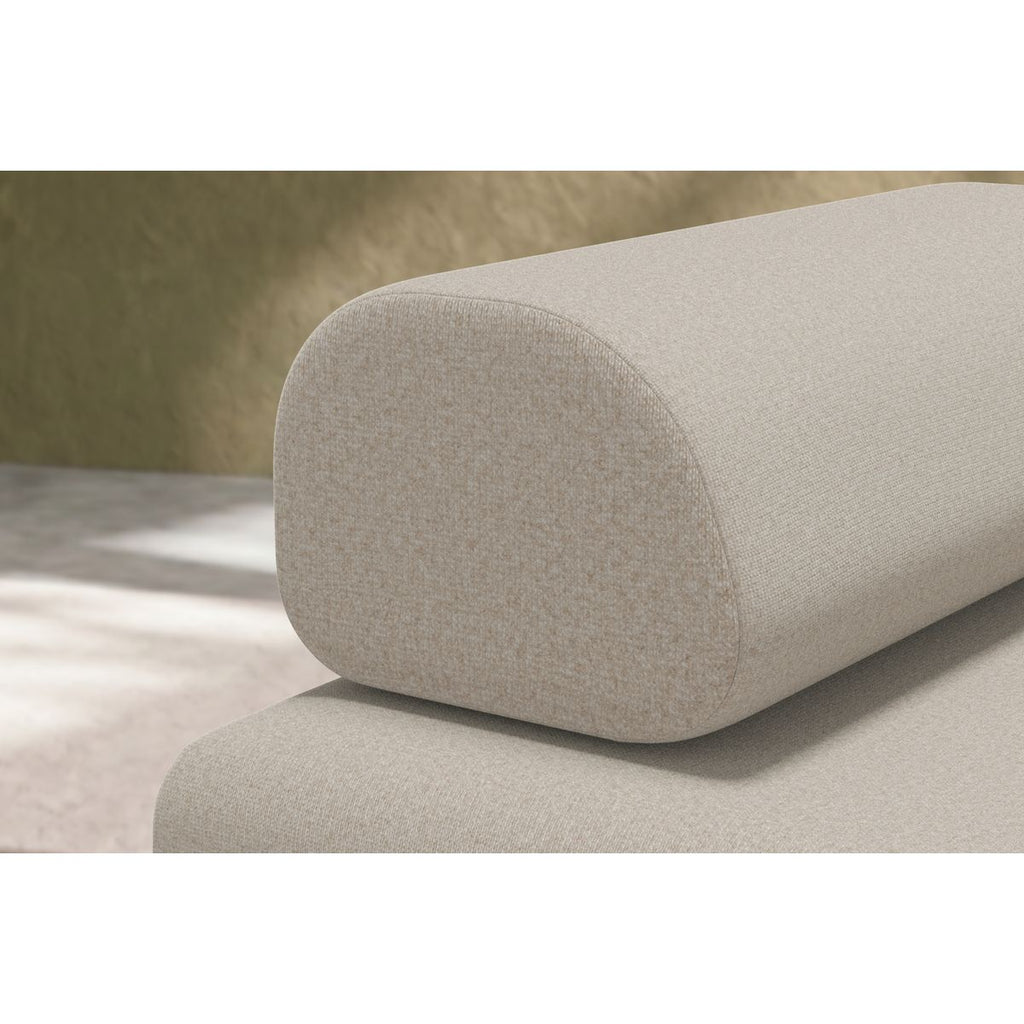 Gemma Straight Sofa - 3 Seater - Smooth Fabric