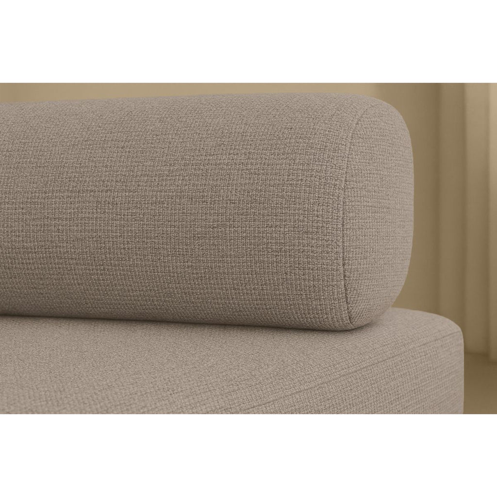 Gemma Straight Sofa - 3 Seater - Smooth Fabric