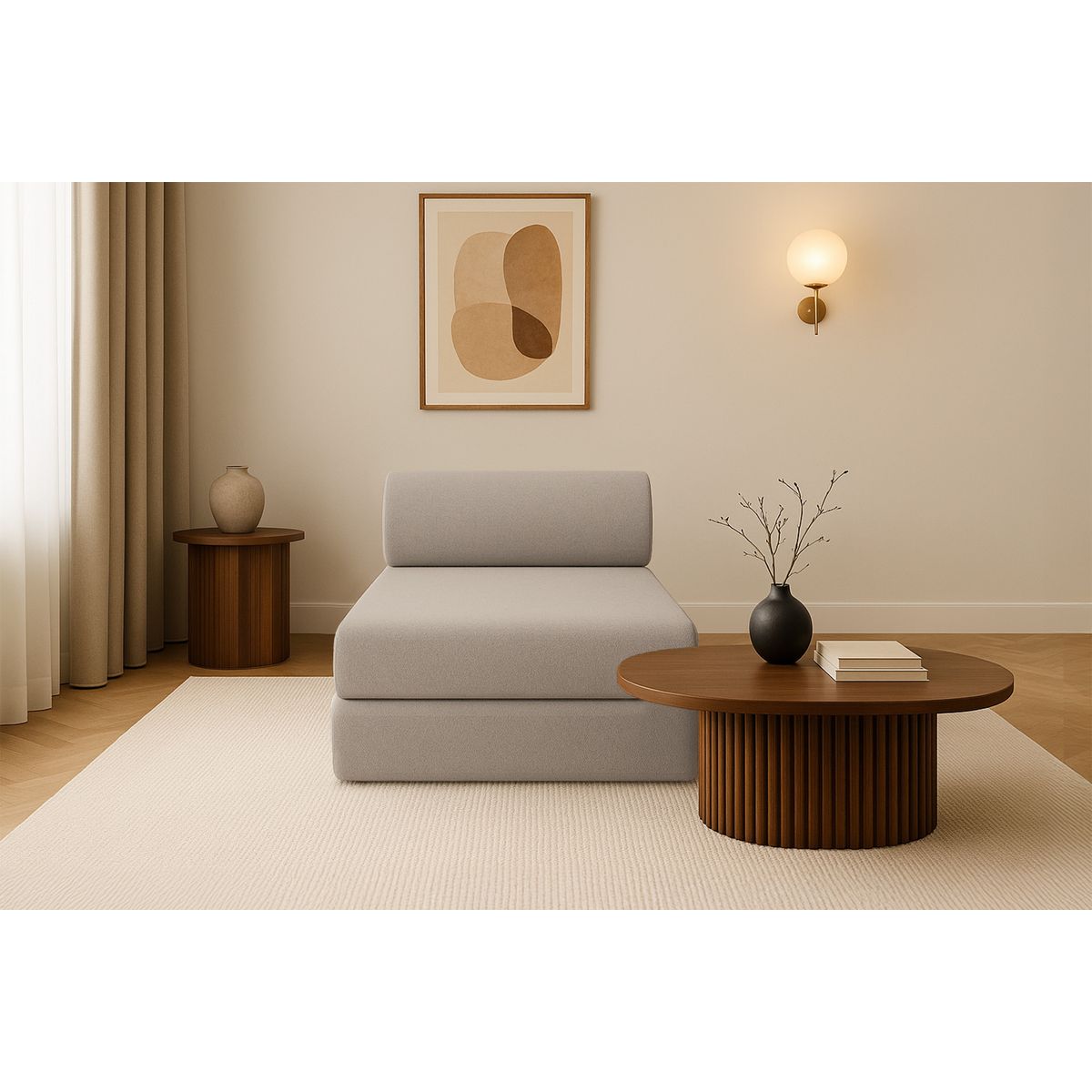 Gemma Daybed - 3 Seater - Smooth Fabric