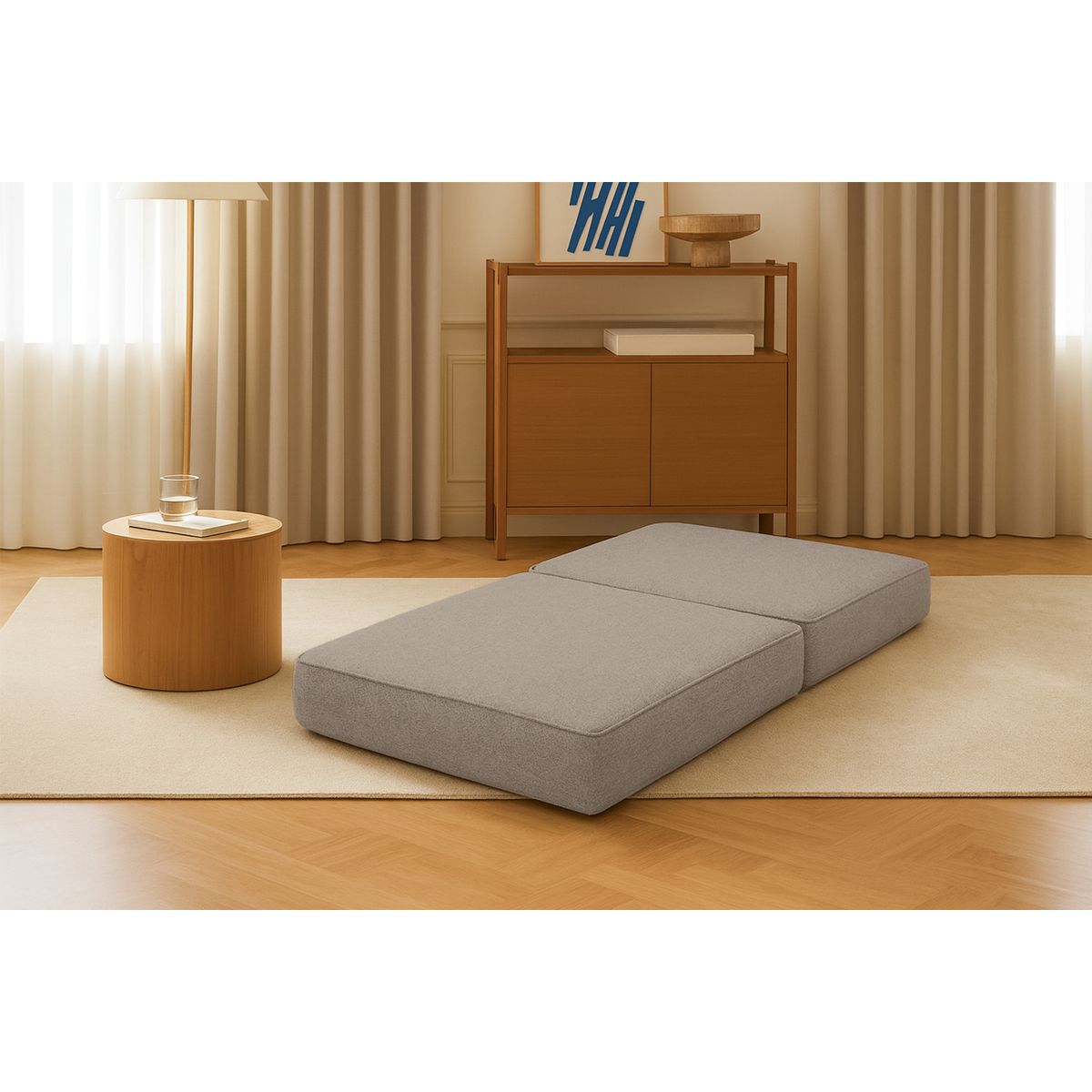 Pouf Gemma - Tissu Lisse