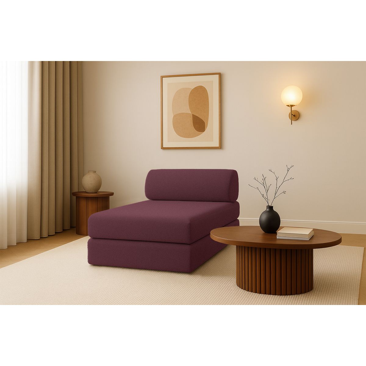 Gemma Daybed - 3 Seater - Smooth Fabric