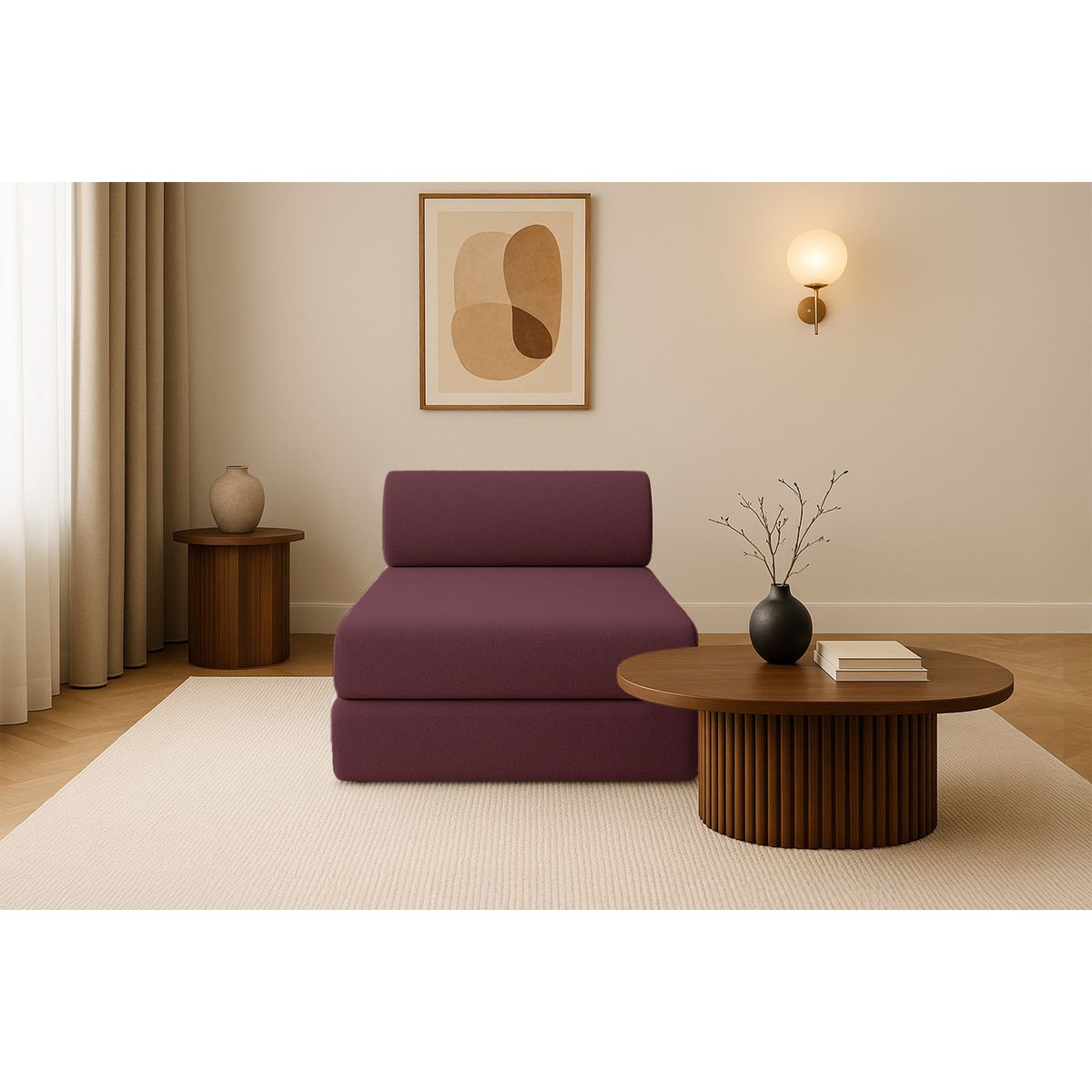 Gemma Daybed - 3 Seater - Smooth Fabric