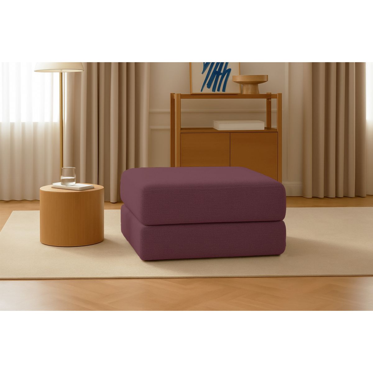 Pouf Gemma - Tissu Lisse