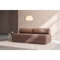 Gemma Straight Sofa - 3 Seater - Smooth Fabric