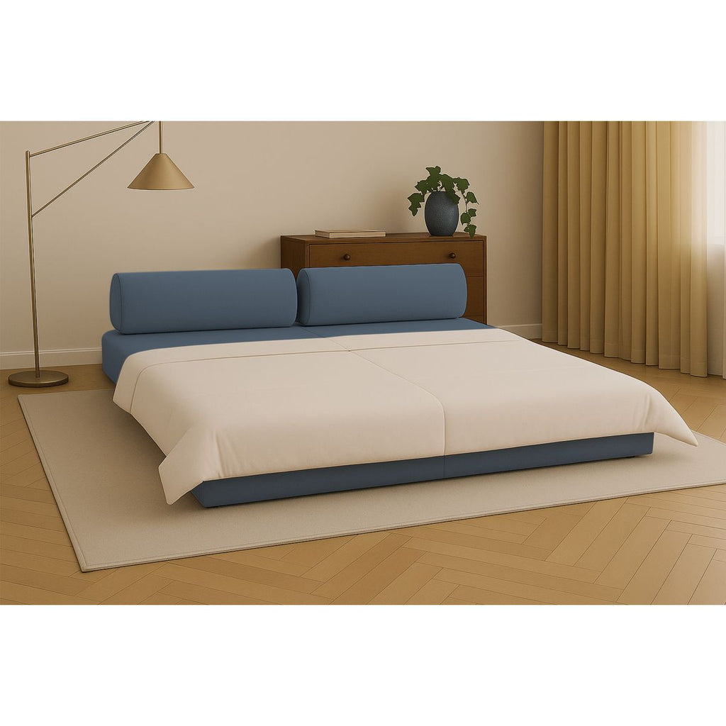 Gemma Straight Sofa - 3 Seater - Smooth Fabric