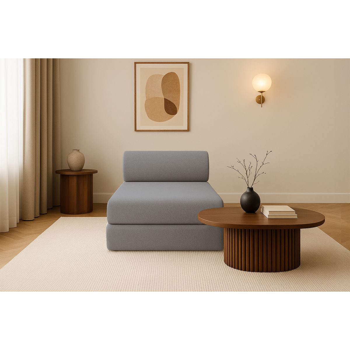 Gemma Daybed - 3 Seater - Smooth Fabric