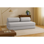 Gemma Straight Sofa - 3 Seater - Smooth Fabric
