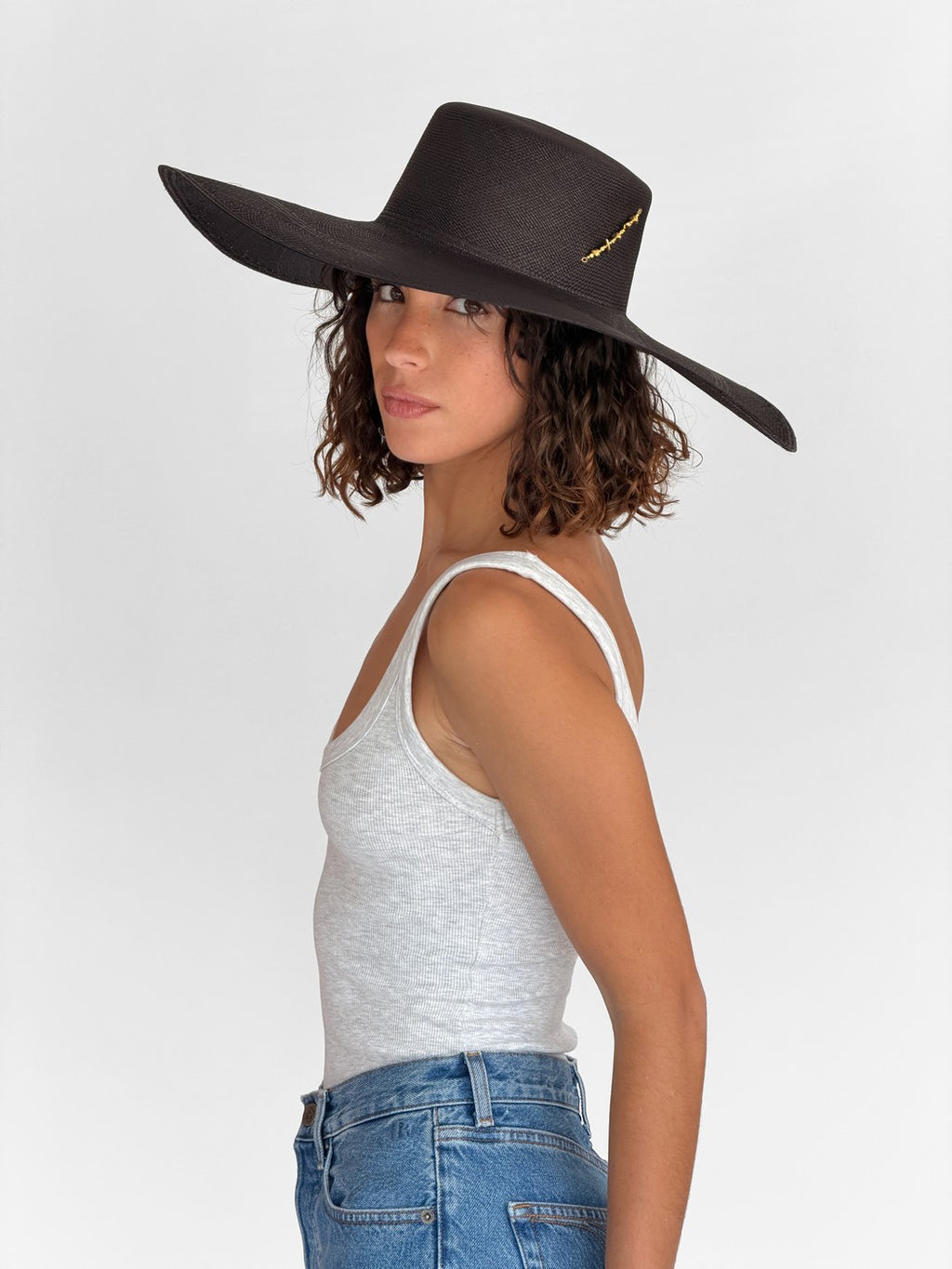 Sombrero de Paja Gena Xl - Negro