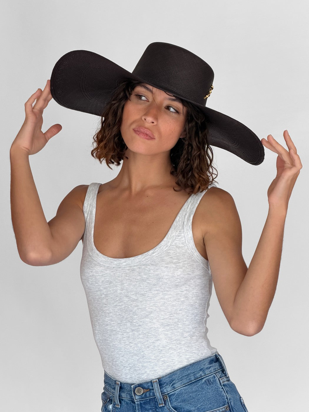 Sombrero de Paja Gena Xl - Negro